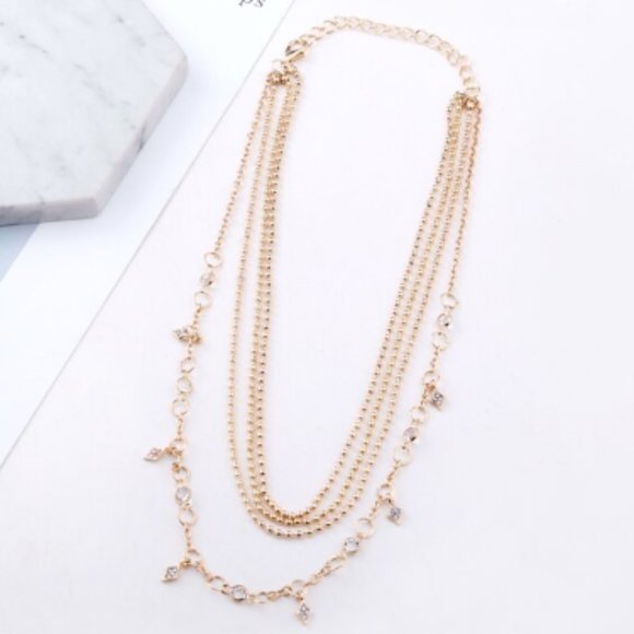 🍒 ETZY Gold Layered Necklace 💎 - Picture 3 of 5